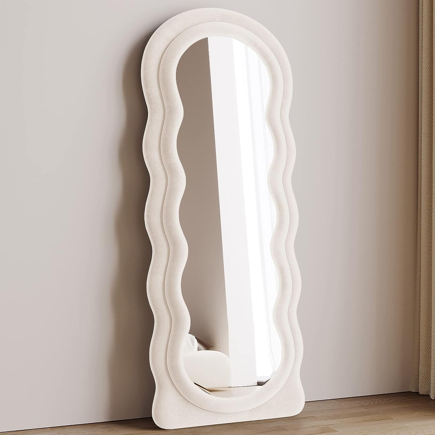 custom asymmetrical arch irregular full length curvy Wall mounted Aesthetic  Home Decor plush wavy mirror miroir spiegel – Shandong Longwei Economic and Trading  Co.,Ltd